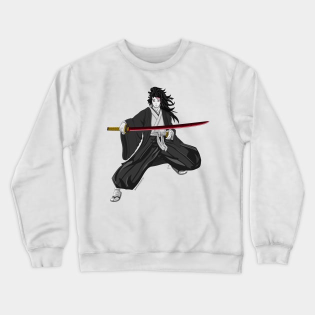 Gray Slayer Man Crewneck Sweatshirt by Zapt Art